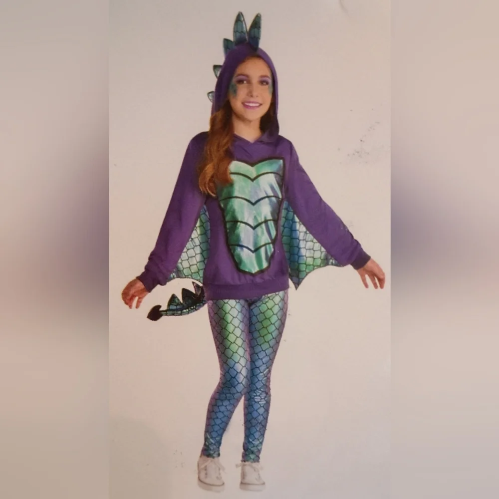 Mystical Dragon 3 Piece Kids Costume - New - Picture 1 of 6